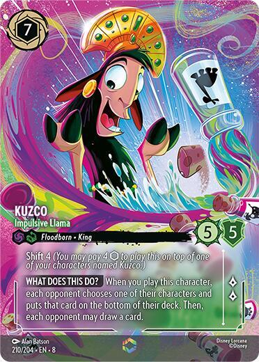Kuzco Impulsive Llama Enchanted 210/204 card