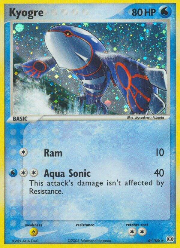 Kyogre 006 106 card