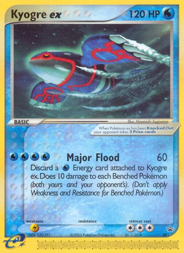 Kyogre ex 001 Nintendo Power Magazine card