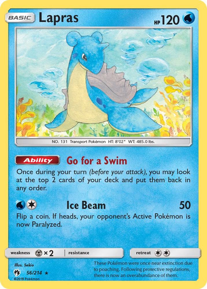Lapras 56/214 card