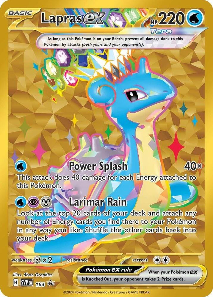 Lapras ex 164 card