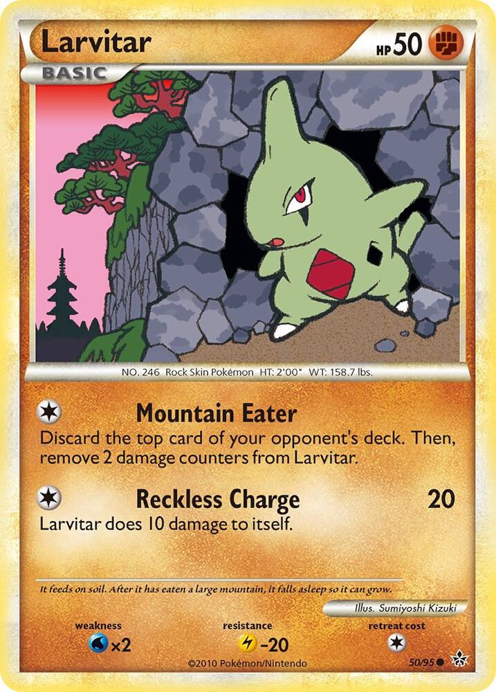 Larvitar 50 50/95 card