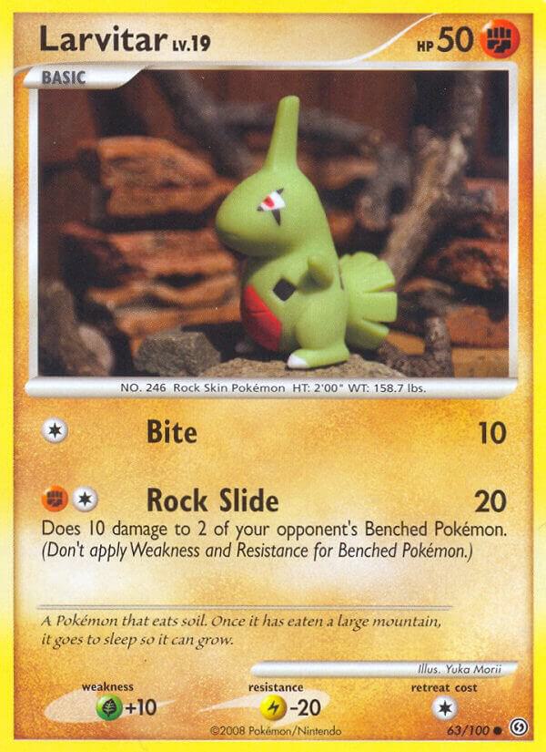 Larvitar 63/100 card