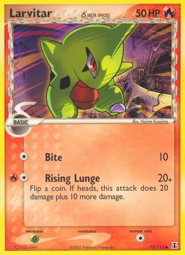 Larvitar Delta Species 73/113 card
