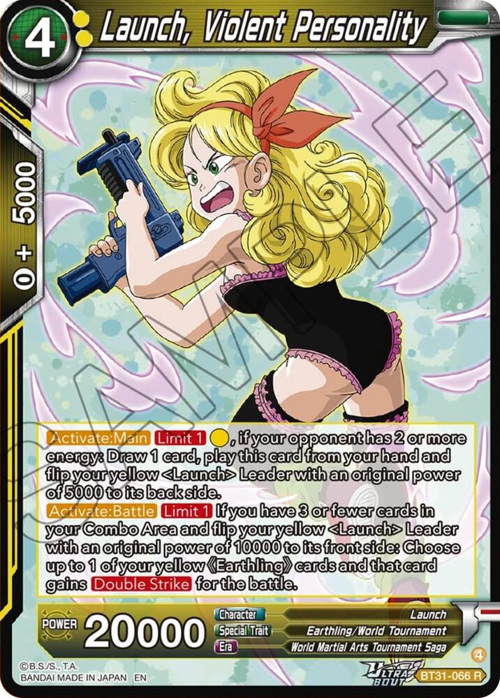 Launch Violent Personality BT31-066 card