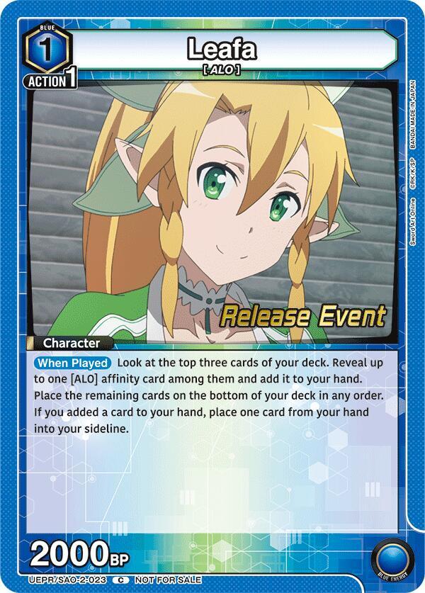 Leafa 023 UEPR/SAO-2-023 carta