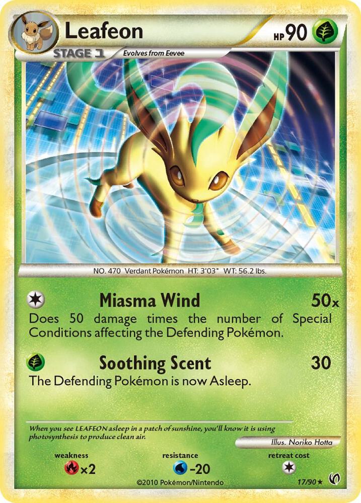 Leafeon 17/90 card