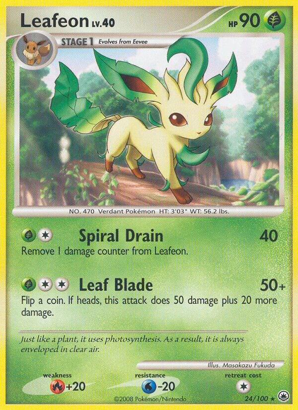 Leafeon 24 24/100 card