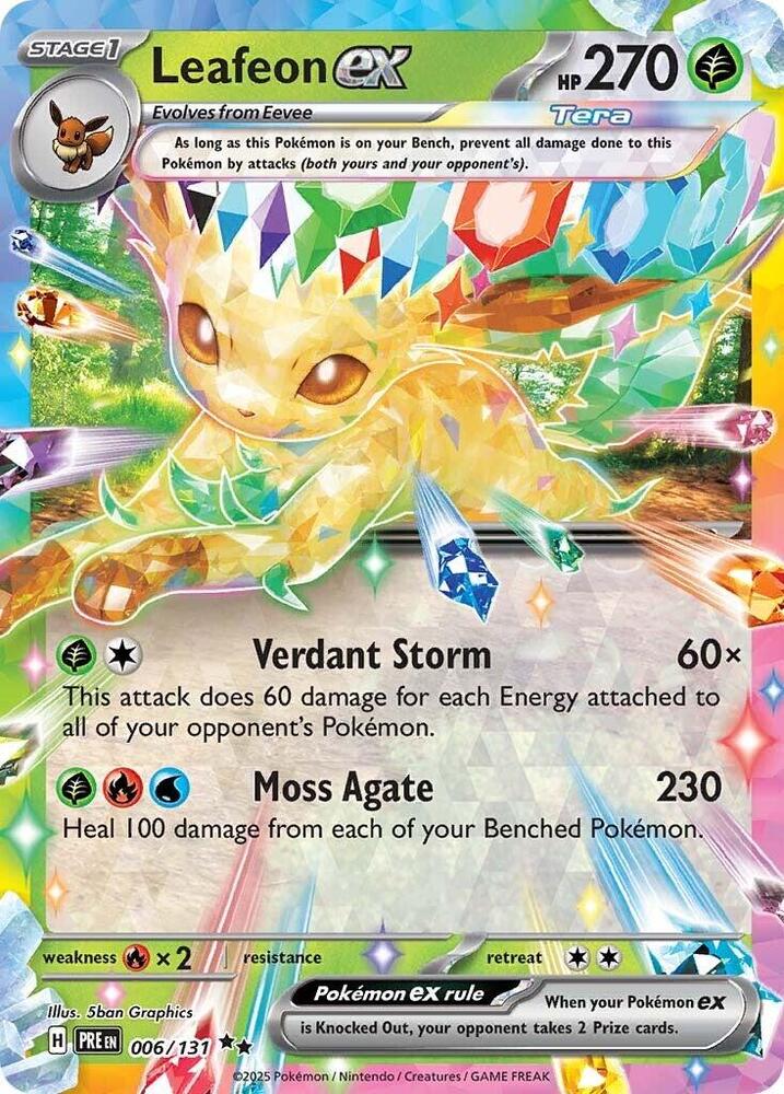 Leafeon ex 006/131 card