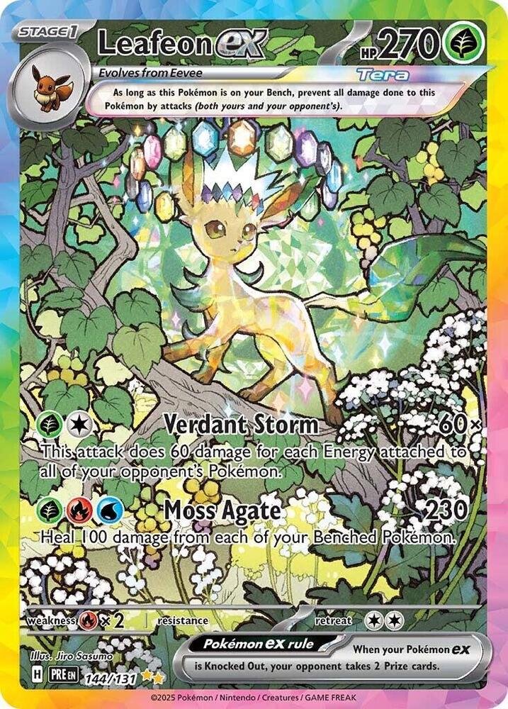 Leafeon ex 144/131 card