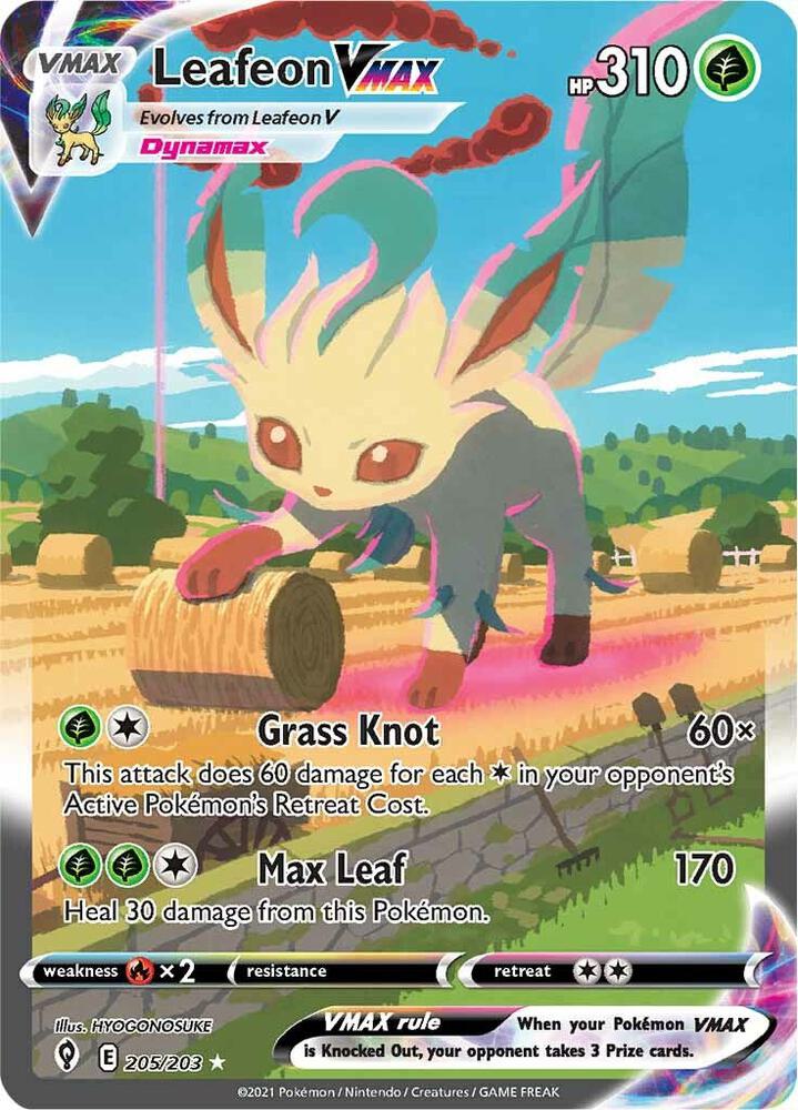Leafeon VMAX Alternate Art Secret 205/203