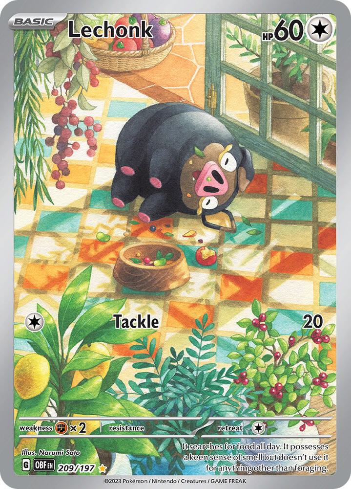 Lechonk 209/197 card