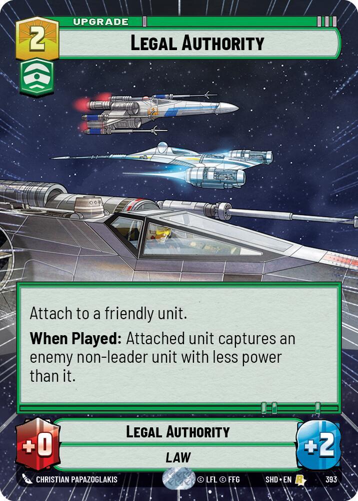 Legal Authority Hyperspace 393 card