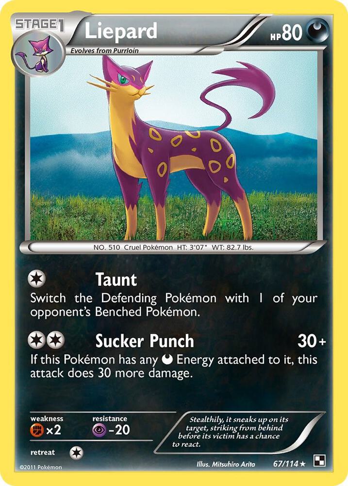 Liepard 67/114 card