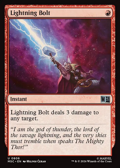 Lightning Bolt NNO card