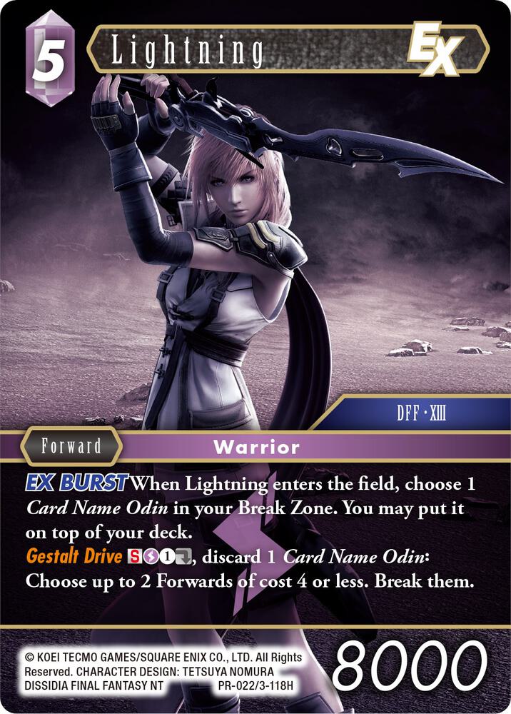 Lightning EX PR-022/3-118H carta