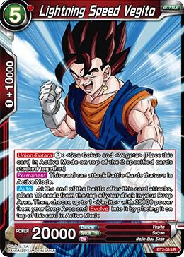 Lightning Speed Vegito BT2-013