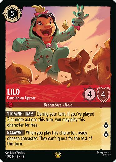 Lilo Causing an Uproar 137/204 card