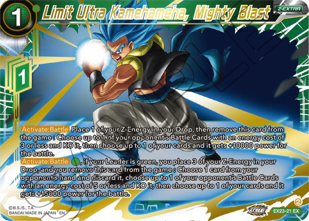 Limit Ultra Kamehameha Mighty Blast EX23-21