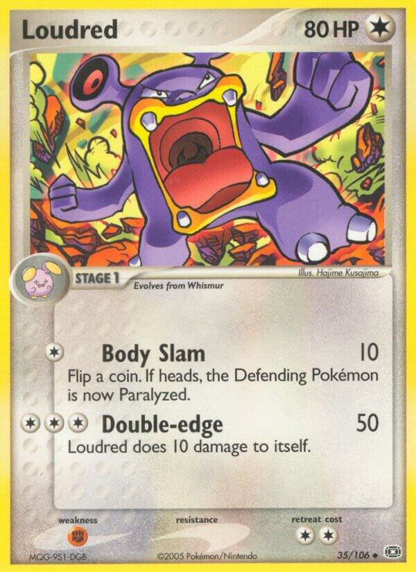 Loudred 35/106 card