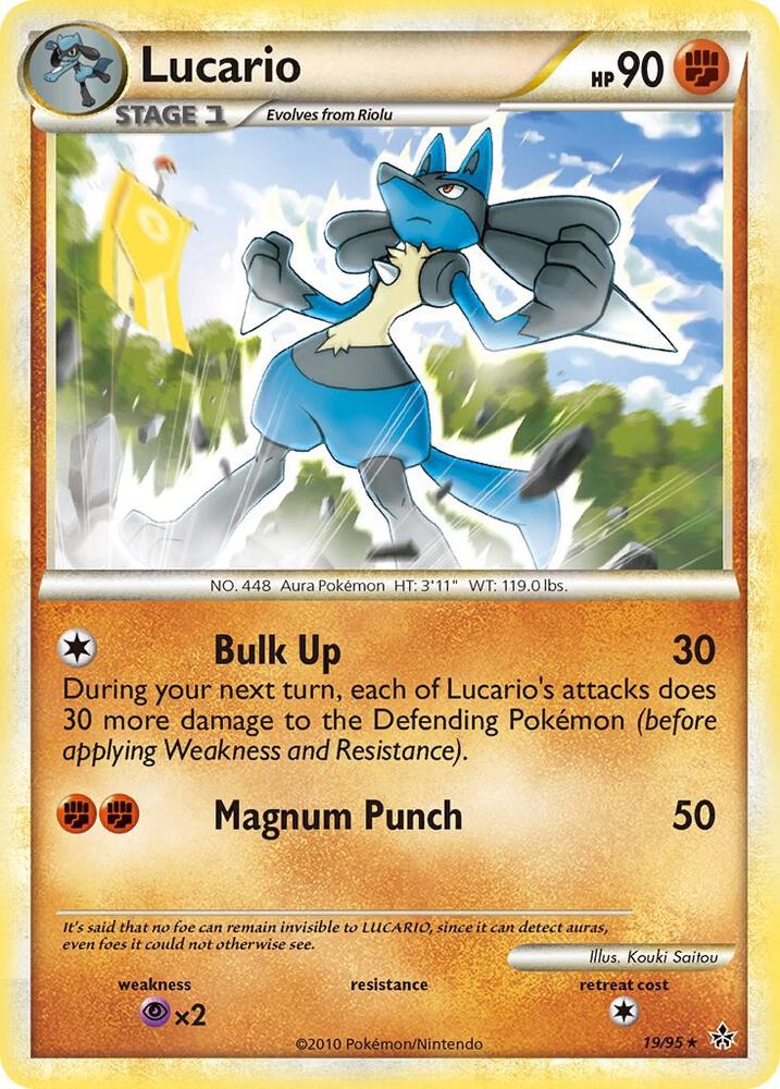 Lucario 19/95 card