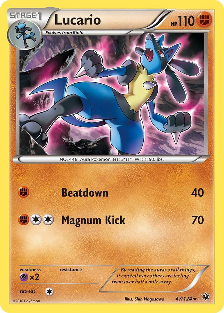 Lucario 47 47/124 carta