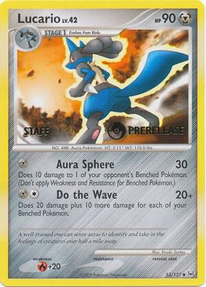 Lucario 53 127 Prerelease card