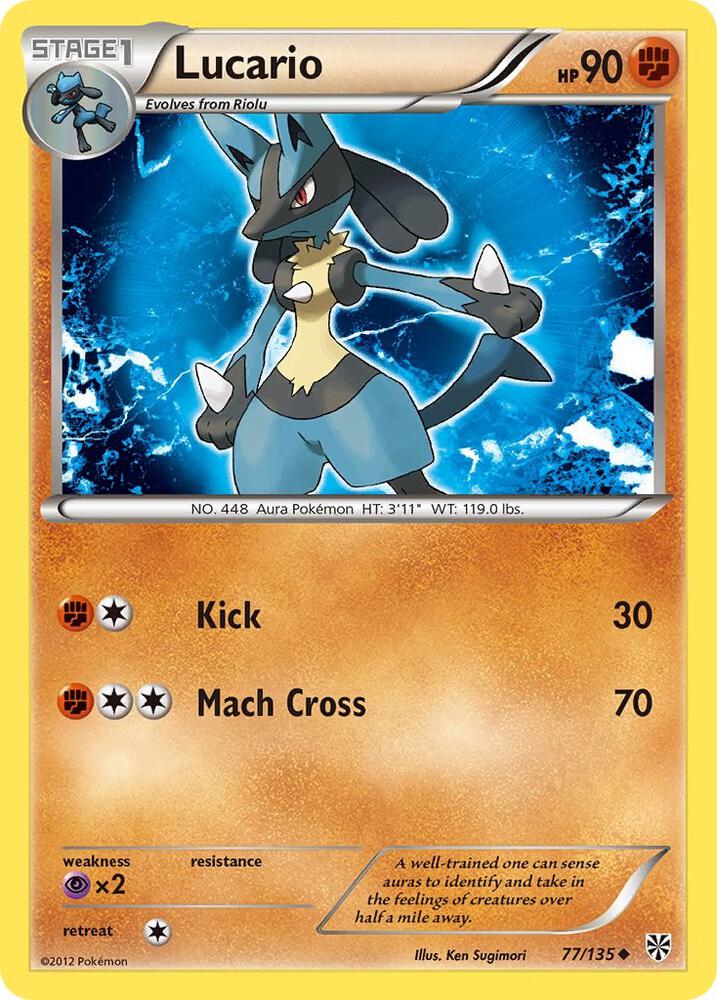 Lucario 77 77/135 carta