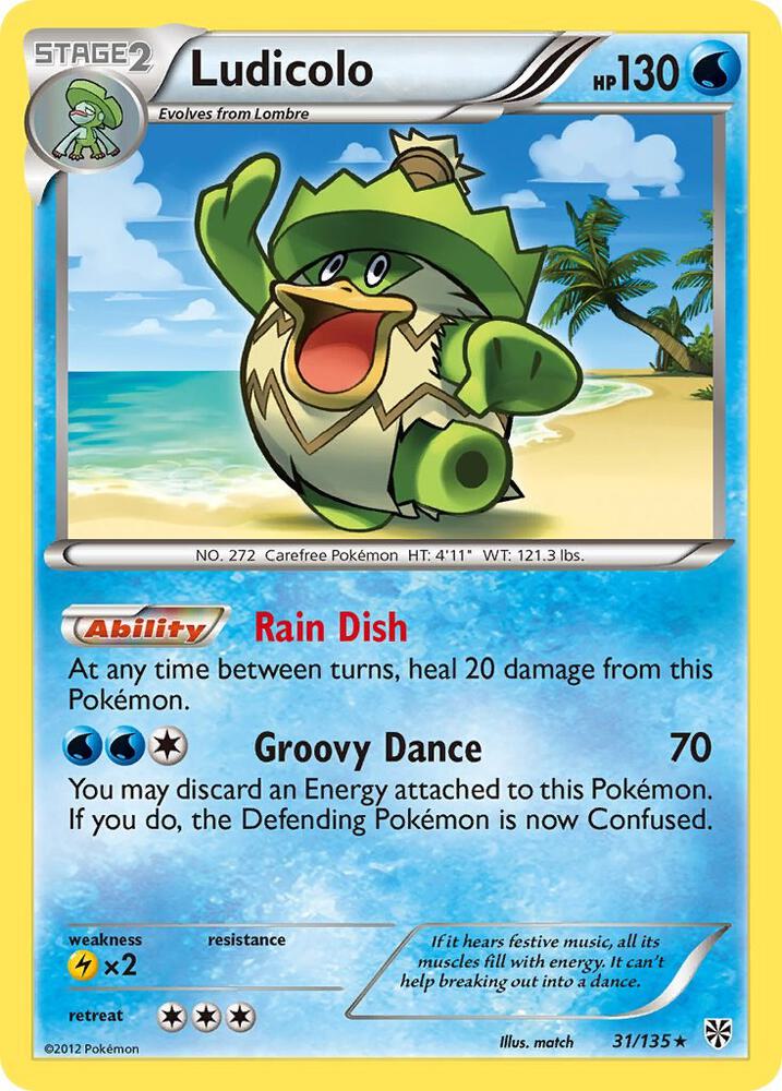 Ludicolo 31/135 card