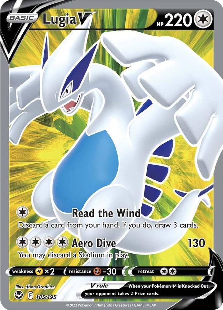 Lugia V Full Art 185/195