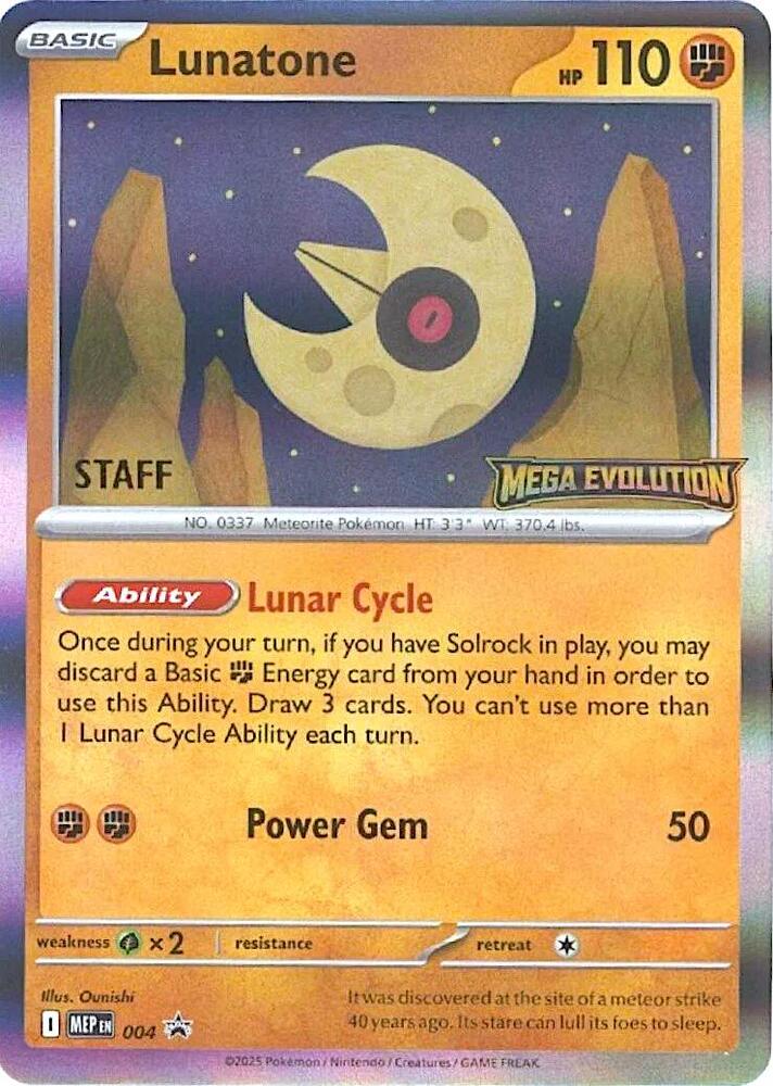 Lunatone 004 Staff card
