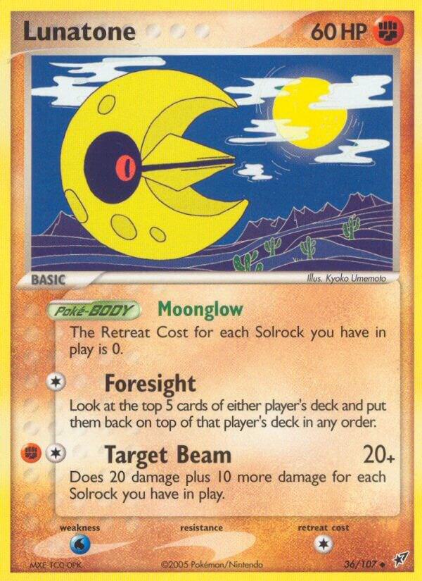 Lunatone 36/107 card