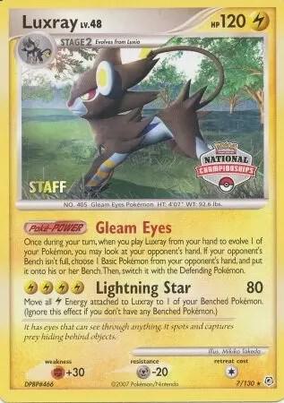 Luxray 7 130 National Championships 007/130 card