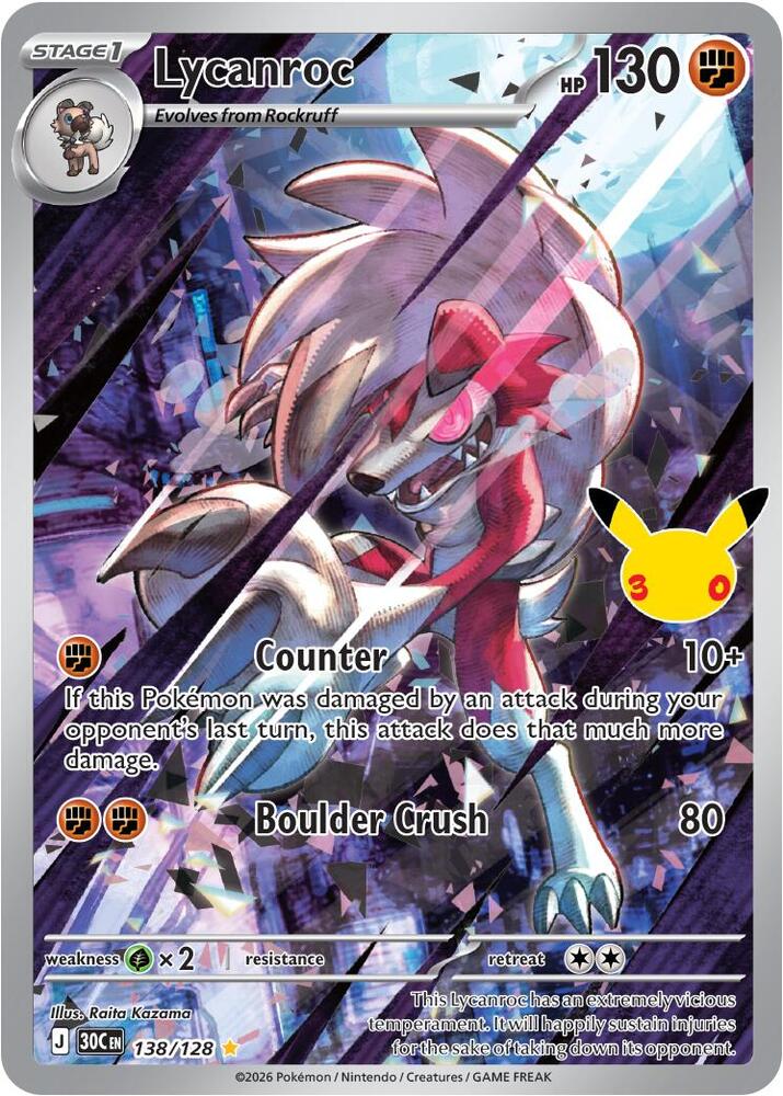 Lycanroc 138/128 card