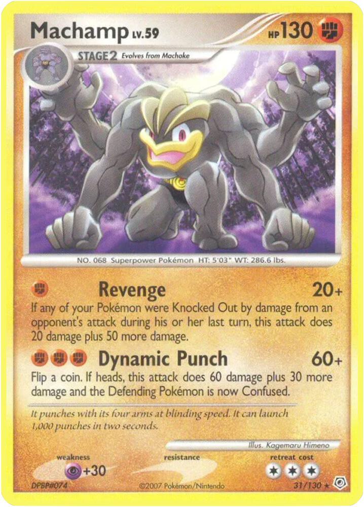 Machamp 31/130 card