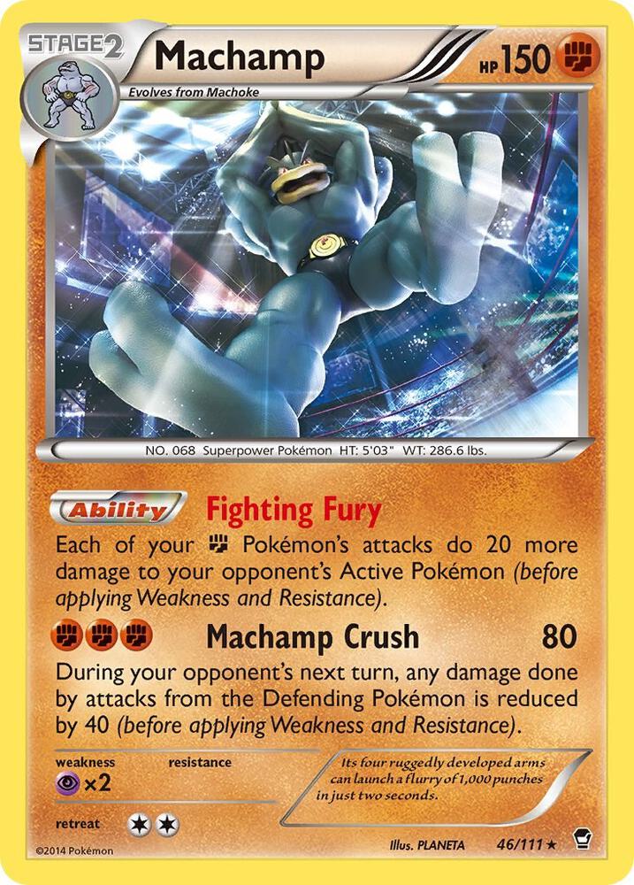 Machamp 46 111 XY Furious Fists 046/111