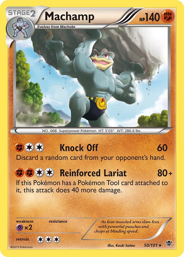 Machamp 50 50/101 card