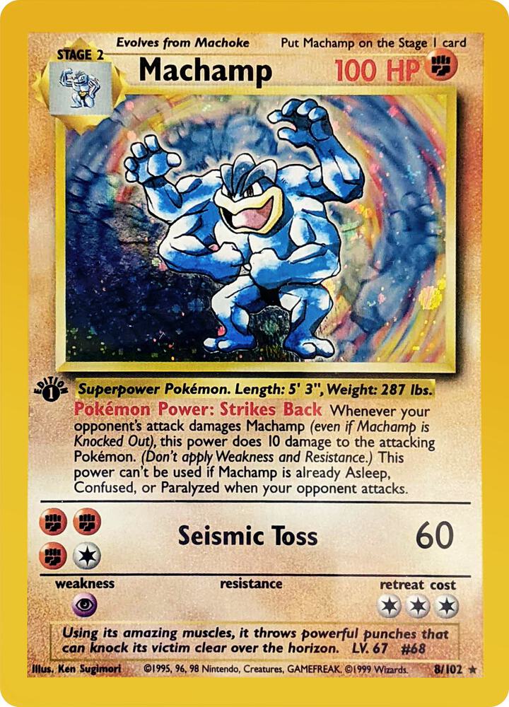 Machamp 8/102 card