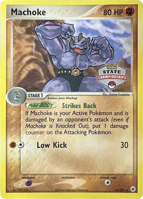 Machoke 41 101 State Championships 041/101 card