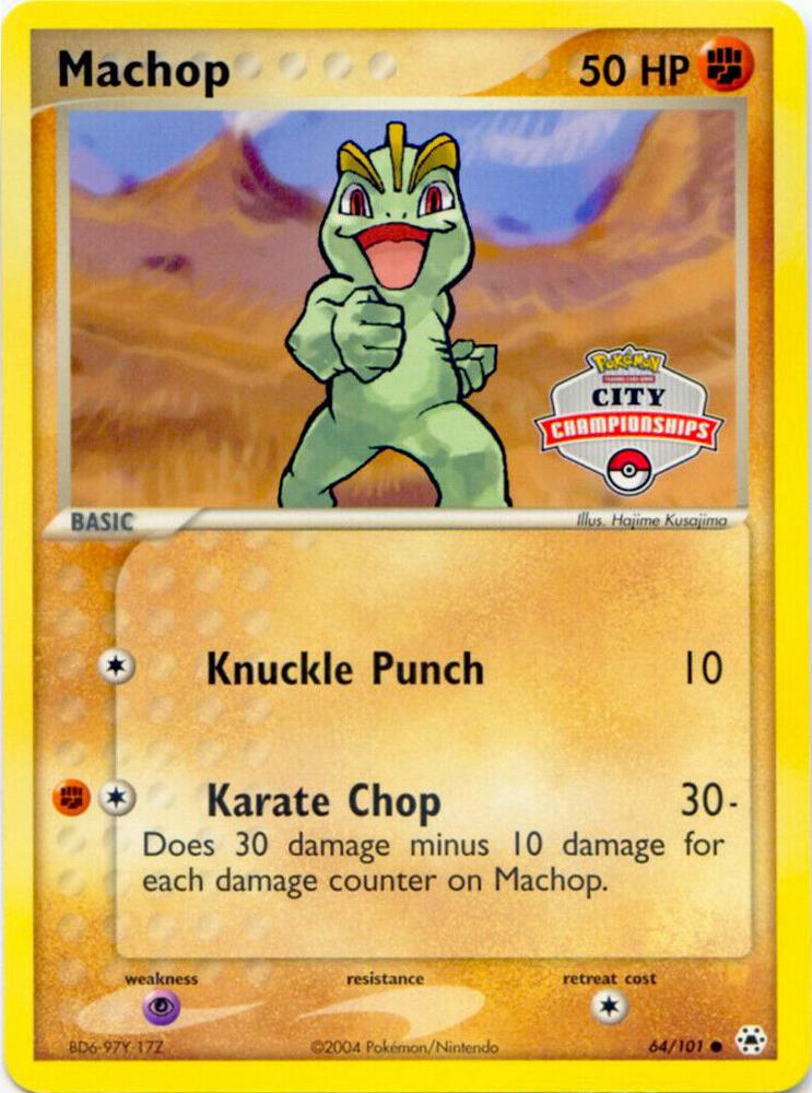 Machop 64 101 City Championships 064/101 card