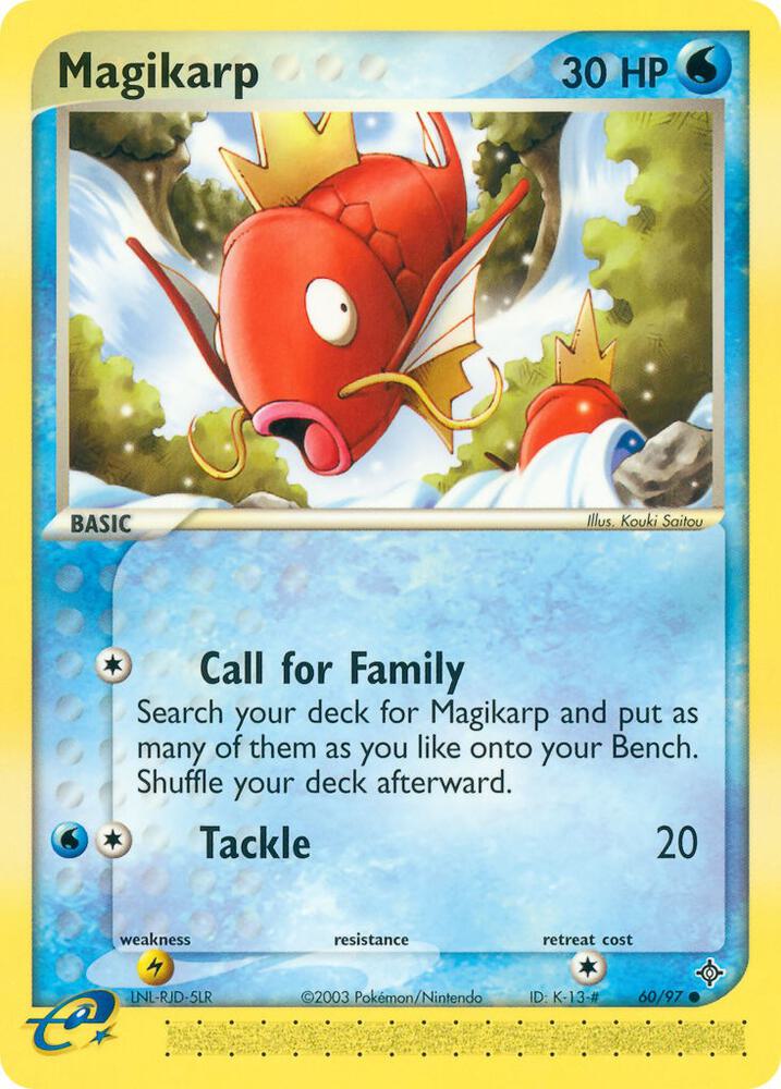 Magikarp 60/97 card