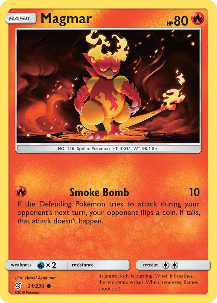 Magmar 21/236 card
