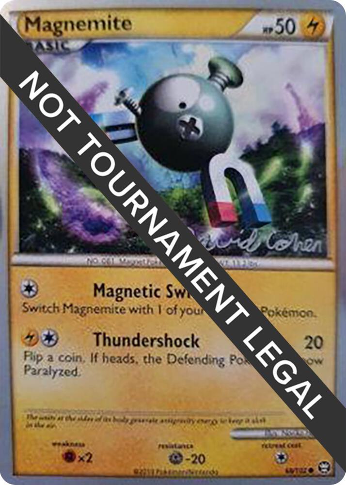 Magnemite 2011 David Cohen 68/102 card