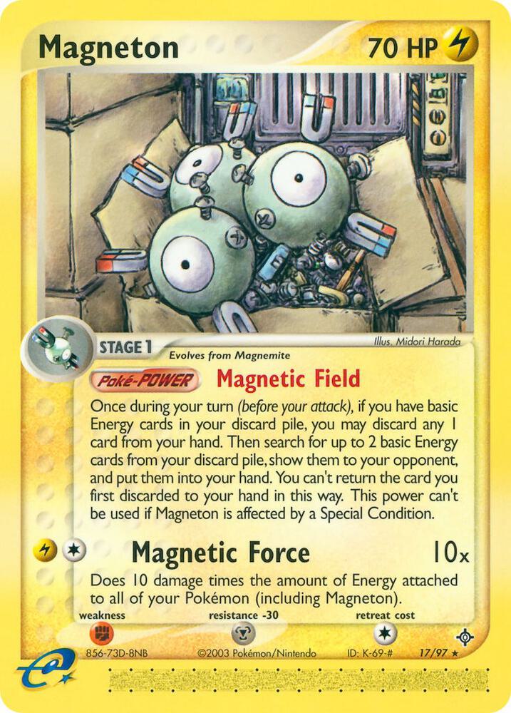 Magneton 17 97 card
