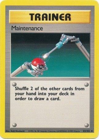 Maintenance 083/102 card