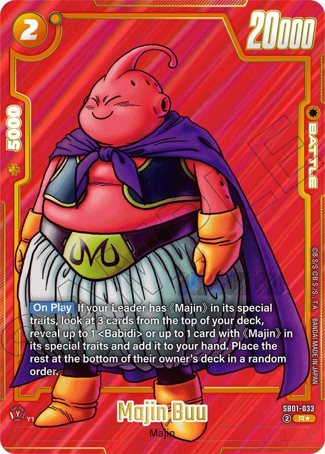 Majin Buu Alternate Art SB01-033 card