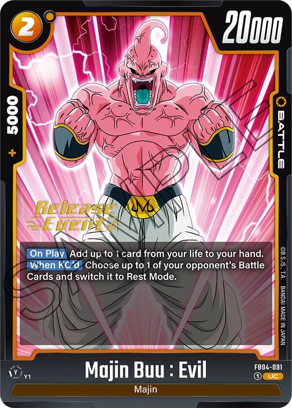 Majin Buu Evil FB04 091 carta