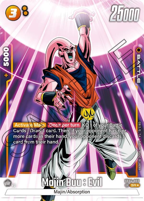 Majin Buu Evil FB04 093 Alternate Art card