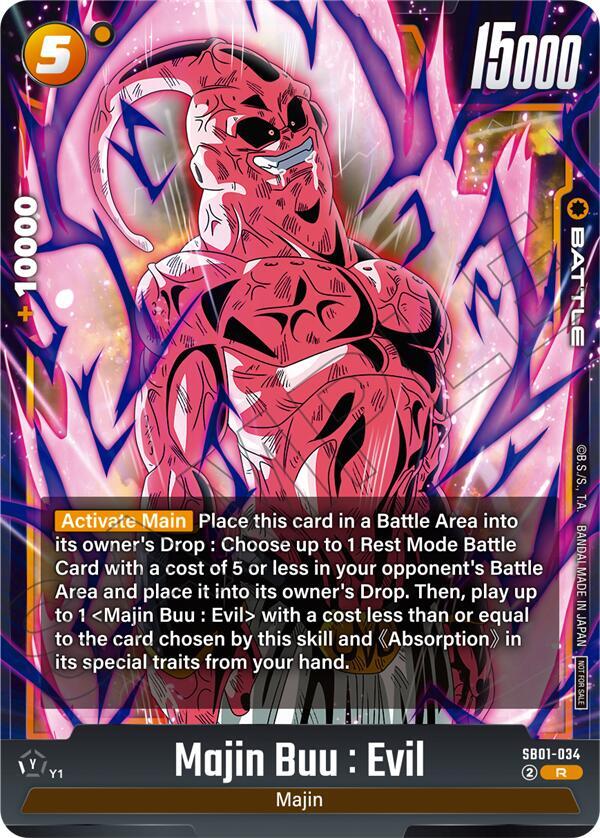 Majin Buu Evil Limited Pack 02 SB01-034 card