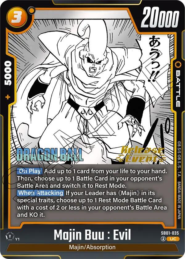 Majin Buu Evil SB01 035 card